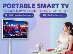 32インチ アンドロイド スマートワイヤレスディスプレイ カメラ付きタッチスクリーン 5H 9H 調節可能なスタンド