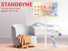 VETO 27インチ アンドロイドタッチスクリーン ポータブルテレビ 2K スマートモバイルディスプレイ 5時間または9時間のバッテリー