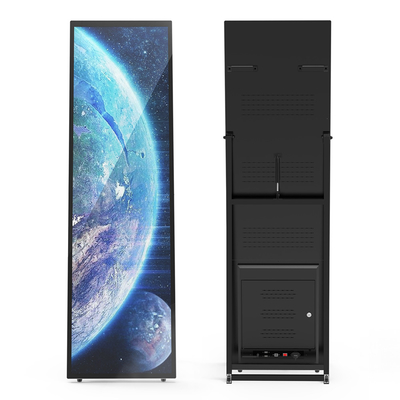 VETO 75インチ 室内 フルスクリーン ポータブル 広告画面 HD 解像度 バッテリー LCD デジタルサイン