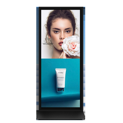 VETO 65 75 インチ カスタムサイズ フルスクリーン デジタルサイネージ 4k インドル LCD 広告キオスク 垂直トーテム