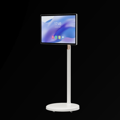 VETO ワイヤレス ポータブルテレビ オン ホイール アンドロイド 旋回可能な FHD タッチスクリーン