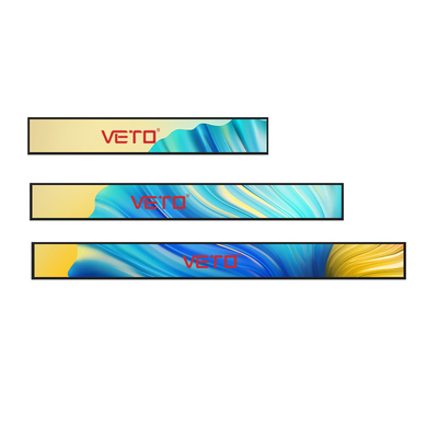 VETO カスタムサイズ ストレッチバー LCDスクリーン 室内広告棚 超市用デジタルサイネージ