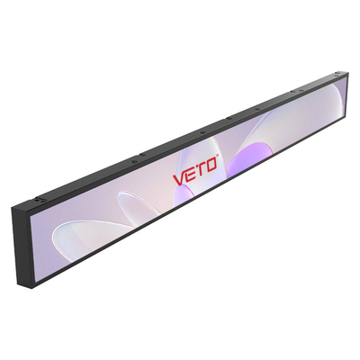 VETO 23.1 インチ カスタムサイズ インドアストレッチバー LCD パネル アンドロイド 棚 エッジ 広告 メディアプレーヤー バー LCD ディスプレイ