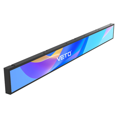 VETO 16.4-58 インチ 超広棚 エッジ 広告 LCD ディスプレイ 室内 高明るさ ストレッチバー LCD スクリーン