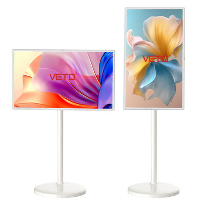 品質 VETO フロアスタンドデジタルサイネージ 容量タッチ Android OS と 1920×1080 解像度インタラクティブディスプレイ 工場