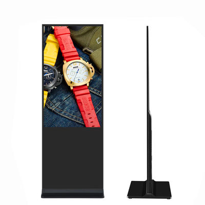 VETO 65インチ 室内 アンドロイド LCD 広告プレーヤー 4k フロアスタンド タッチスクリーン デジタルサイネージ